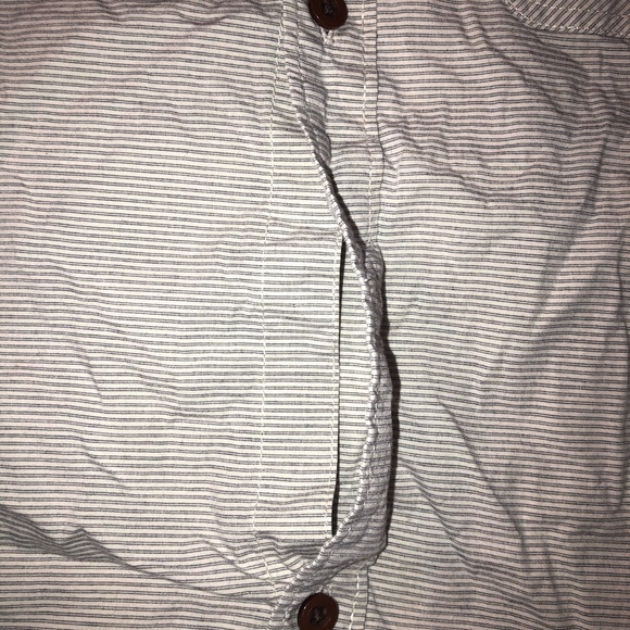 Men’s Vans Striped Long Sleeve Casual Button Up Shirt Size Small Gray - Picture 4 of 7